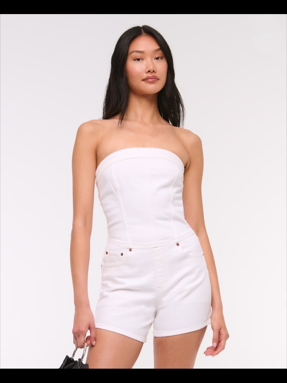 Abercrombie Strapless Denim Romper (BNWT)